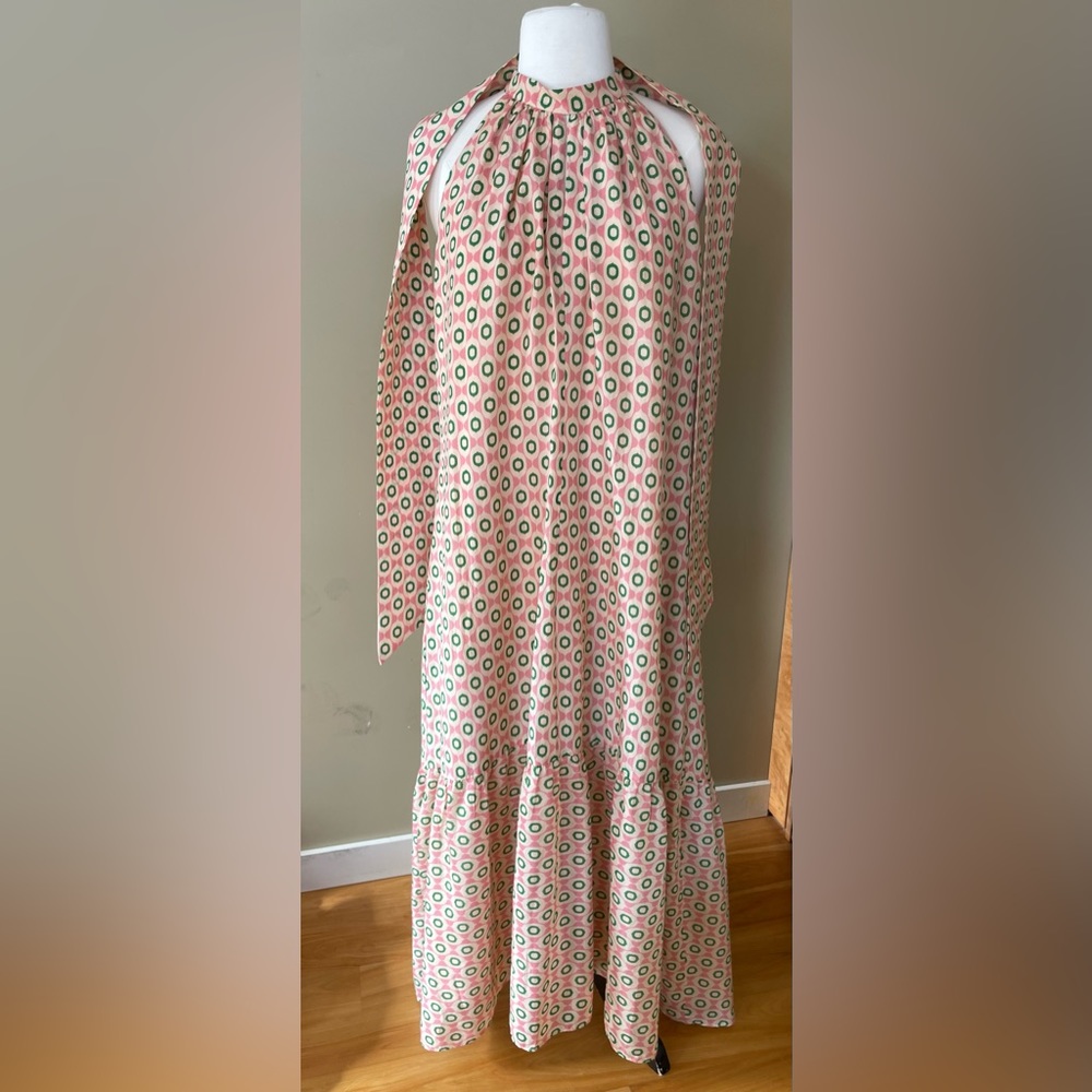ME+EM Multicolor Patterned Maxi Dress